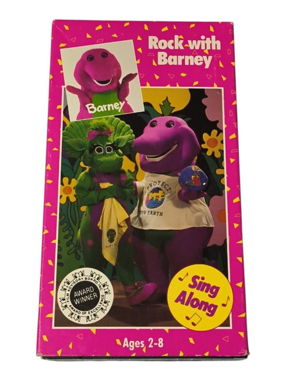 VTG VHS Barney & Friends Rock With Barney 1991 Video Tape Sing Along Lyons Group